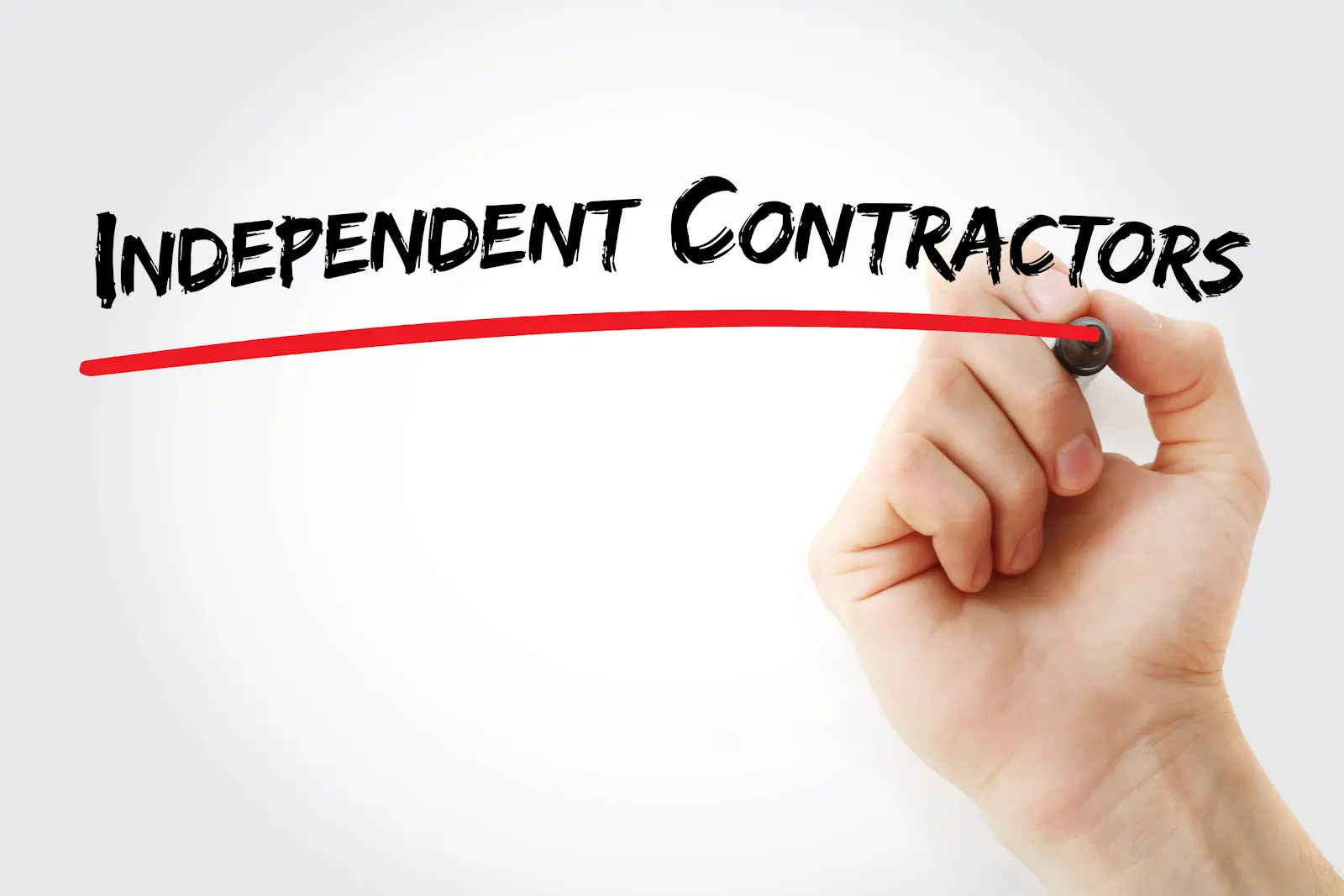 independent contractor written in marker